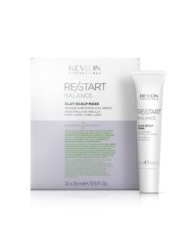 Revlon Re-Start Balance Clay Scalp Mask 10x 15ml Revlon Re-Start Balance Clay Scalp Mask 10x 15ml