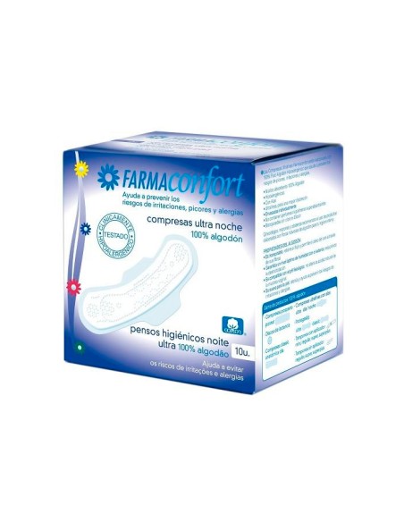 Farmaconfort Wings Night Pads 10U