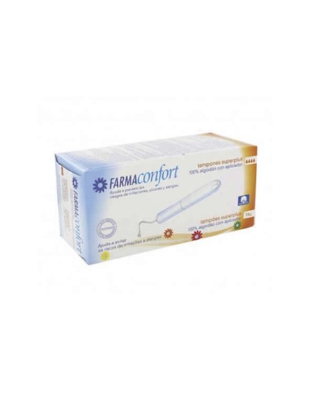 FarmaConfort Tampons Coton Avec Applicateur Taille Superplus 14 Unité