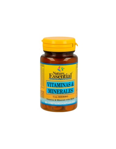 Nature Essential Vitamines et Minéraux 60 Comprimés Nature Essential Vitamines et Minéraux 60 Comprimés