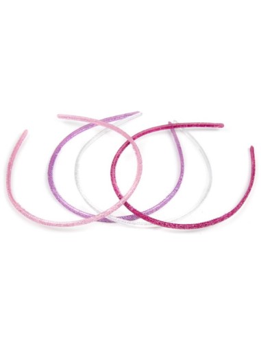 Inca Fine Headbands With Glitter 4 Units