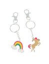 Inca Keychains BFF Unicorn And Rainbow 2 Units