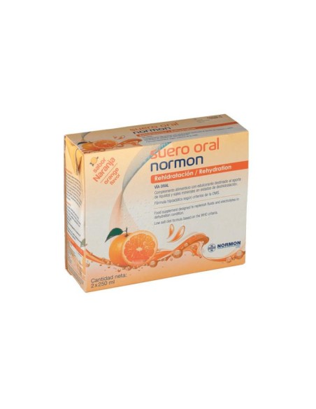 Suero Oral Normon Naranja 2x 250ml