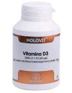 Equisalud Holovit Vitamina D3 2,000 Ui K2 60 Ug 180 Cap