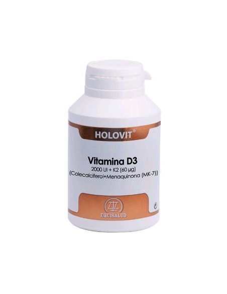 Equisalud Holovit Vitamina D3 2,000 Ui K2 60 Ug 180 Cap