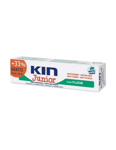 Kin Dentifrice Junior Menthe Douce 75ml+25ml