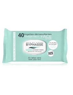 Byphasse Makeup Remover Wipes Aloe Vera Sensitive Skin 40U