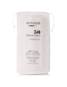 Byphasse Discos Algodón Ovales Desmaquillantes 50 U