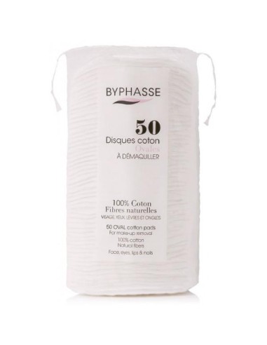 Byphasse Discos Algodón Ovales Desmaquillantes 50 U Byphasse Discos Algodón Ovales Desmaquillantes 50 U