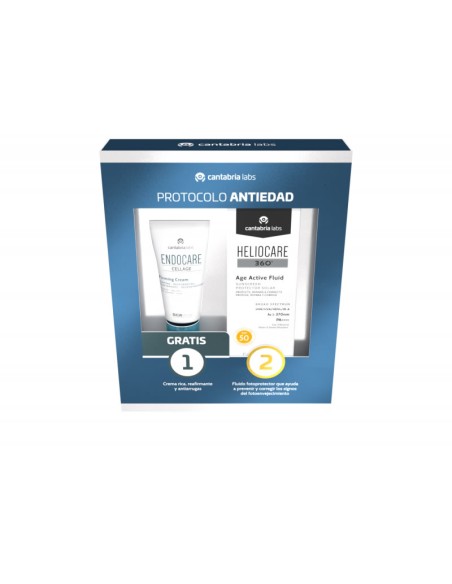 Heliocare 360 ​​​​Age Fluide Actif Spf50 50 ml Coffret 2 Pièc