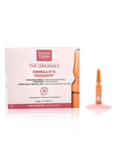 Martiderm Ampoules Formule Nº10 SPF 30 avec Couleur 30U Martiderm Ampoules Formule Nº10 SPF 30 avec Couleur 30U