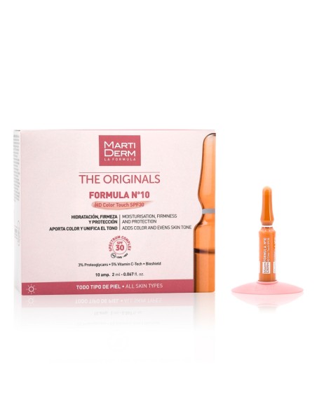 Martiderm Ampoules Formule Nº10 SPF 30 avec Couleur 30U