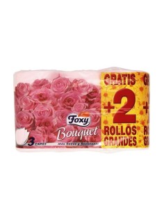 Foxy Bouquet Color Papier Toilette 3 Couches 4 + 2 Rouleaux