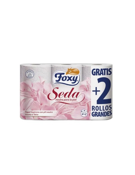 Foxy Soie Papier Toilette 3 Couches 4 + 2 Rouleaux