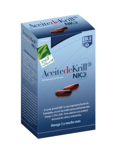 100%natura Aceite De Krill Nko 80 Cap De 500 Mg