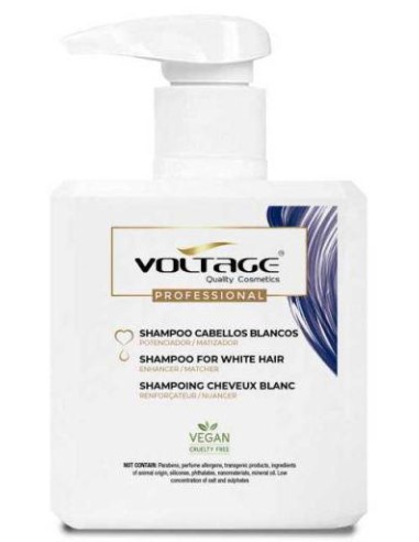 Voltage Cosmetics Therapy Ultra Violet Cabellos Blancos 2 En 1 Champú