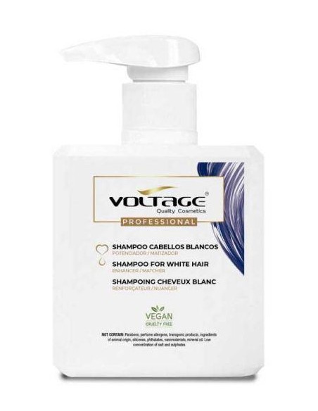 Voltage Cosmetics Therapy Ultra Violet Cabellos Blancos 2 En 1 Champú