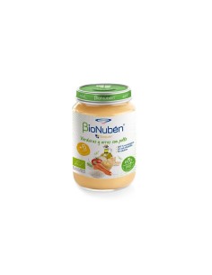 Bionubén Bionuben Ecopuré Tarrito Verduras y Arroz Con Pollo 6m 250g