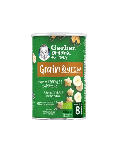 Gerber Céréales Soufflées Biologiques et Banane Gerber Céréales Soufflées Biologiques et Banane