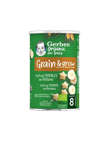 Gerber Céréales Soufflées Biologiques et Banane