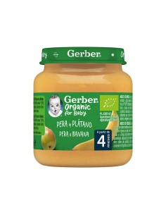 Gerber Organic Pear & Banana Jar 125g