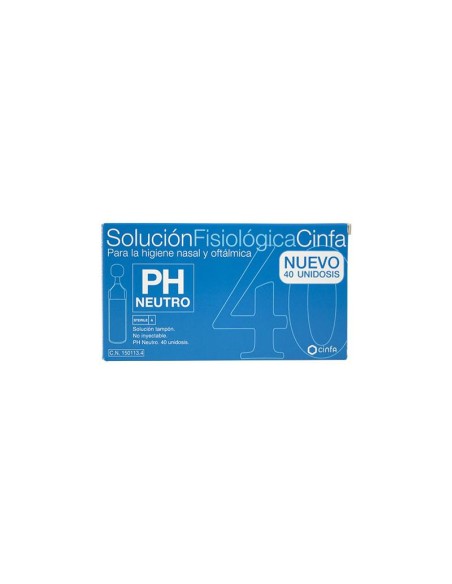 Cinfa Solución Fisiológica Para Higiene Nasal 40 Unidosis
