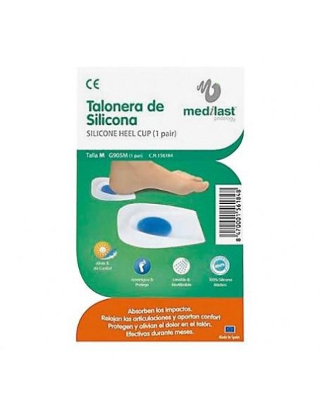 Talonera De Sillicona Medilast Mediana 2 Unidades