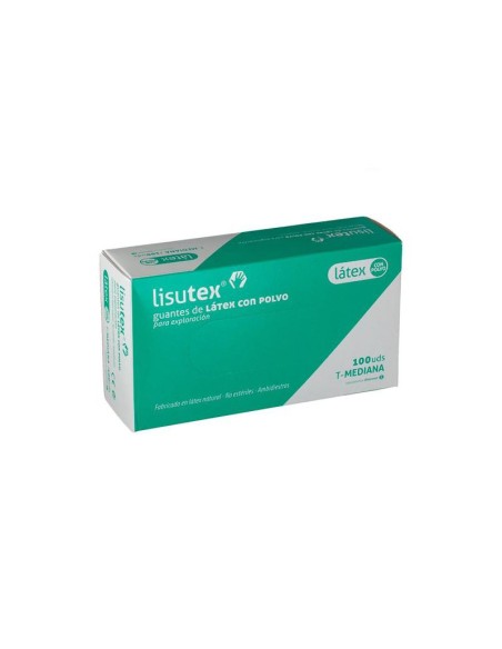 Lisutex Guantes Látex 100 Uds T Media