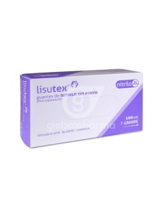 Guantex Lisutex Nitrilo S-P T-G 100U