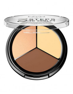 Nyx 3 Steps to Sculpt Face Sculpting Palette Light 5g