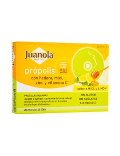 Juanola Hedera Propolis, Miel, Zinc et Vitamine C 24U