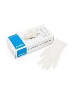 Guantes De Latex Talla Pequeña 100 Unidades Aaron
