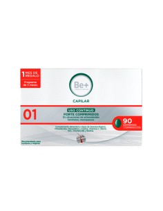 Be+ Capillaire à Usage Continu Forte 90 Comprimés