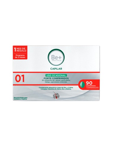 Be+ Capillaire Usage Occasionnel Forte 90 comprimés Be+ Capillaire Usage Occasionnel Forte 90 comprimés