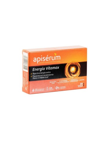 Apisérum Apiserum Energia Vitamax 30 Gélules Apisérum Apiserum Energia Vitamax 30 Gélules