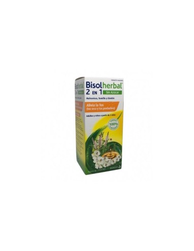 Sanofi Bisolherbal 2en1 Sin Azúcar Tos Seca y Productiva 120ml Sanofi Bisolherbal 2en1 Sin Azúcar Tos Seca y Productiva 120ml