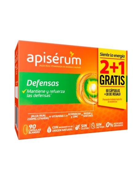 Apisérum Defenses Pack 3 months 90 capsules