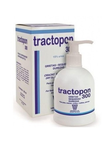 Vectem Tractopon Crème 15 Urée Flacon Pompe 300ml Vectem Tractopon Crème 15 Urée Flacon Pompe 300ml