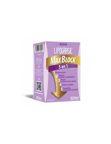 Lipograsil Max Block 5 en 1 120 Capsules Lipograsil Max Block 5 en 1 120 Capsules