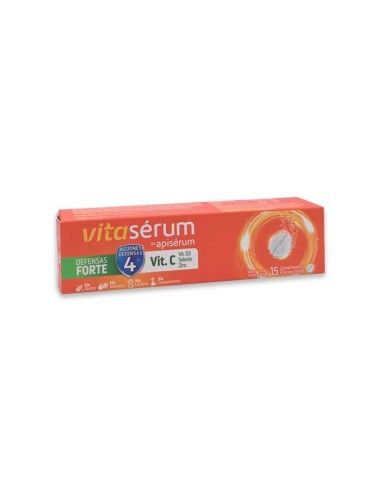Vitaserum By Apiserum Defensas Forte Vit C 15 Comprimés Vitaserum By Apiserum Defensas Forte Vit C 15 Comprimés