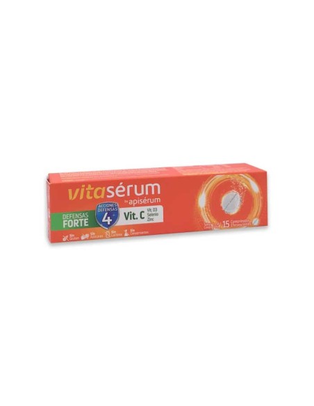 Vitaserum By Apiserum Defensas Forte Vit C 15 Comprimés