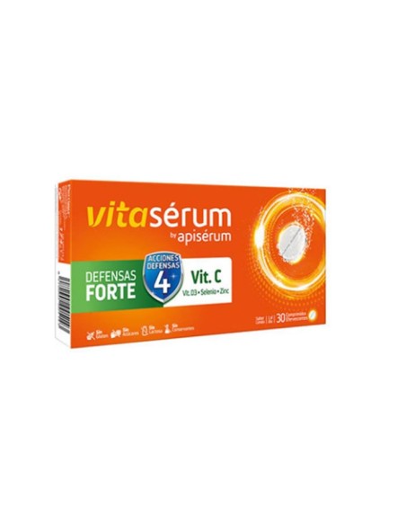 Vitaserum By Apiserum Defensas Forte Vit C 30 Comprimés