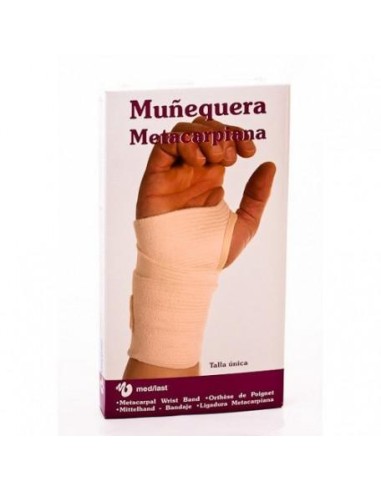Muñequera Medilast Metacarpiana Beige