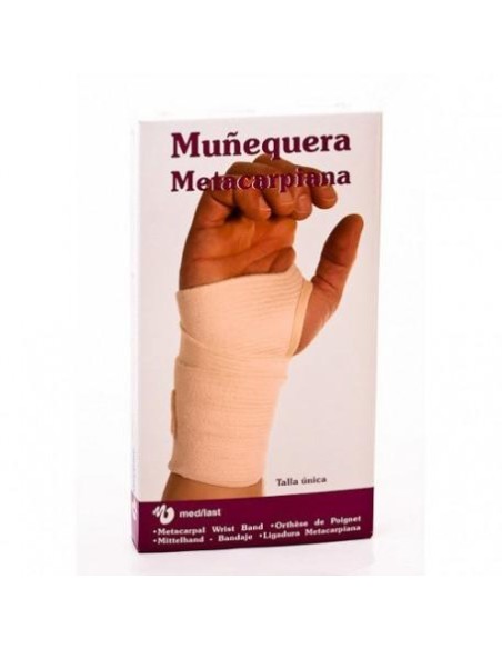 Muñequera Medilast Metacarpiana Beige