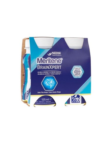 Meritene Brainxpert Arôme Ananas-Mangue 4 Bouteilles 125ml Meritene Brainxpert Arôme Ananas-Mangue 4 Bouteilles 125ml