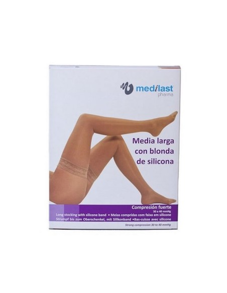 Bas longs Medilast Blanc Blonda Grande R110