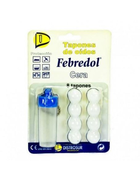 Tapones Oído Cera 8 Unidades Febredol