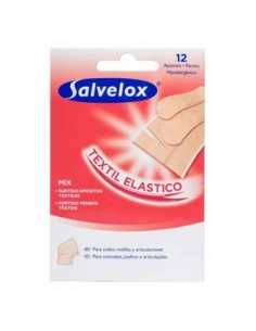 Salvelox Autocollant De Pansement En Tissu Assorti 12 Pcs