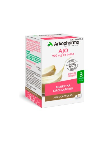 Arkopharma Arkocapsulas Garlic 84 Capsules Arkopharma Arkocapsulas Garlic 84 Capsules
