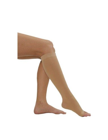 Medilast Bas de compression à bouts renforcés Beige Taille M